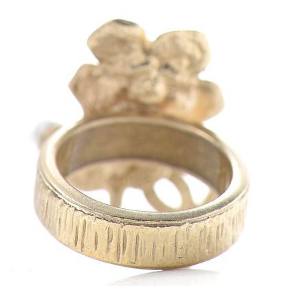 Chanel Pearl CC Ring 52 6 Gold 4 of 5