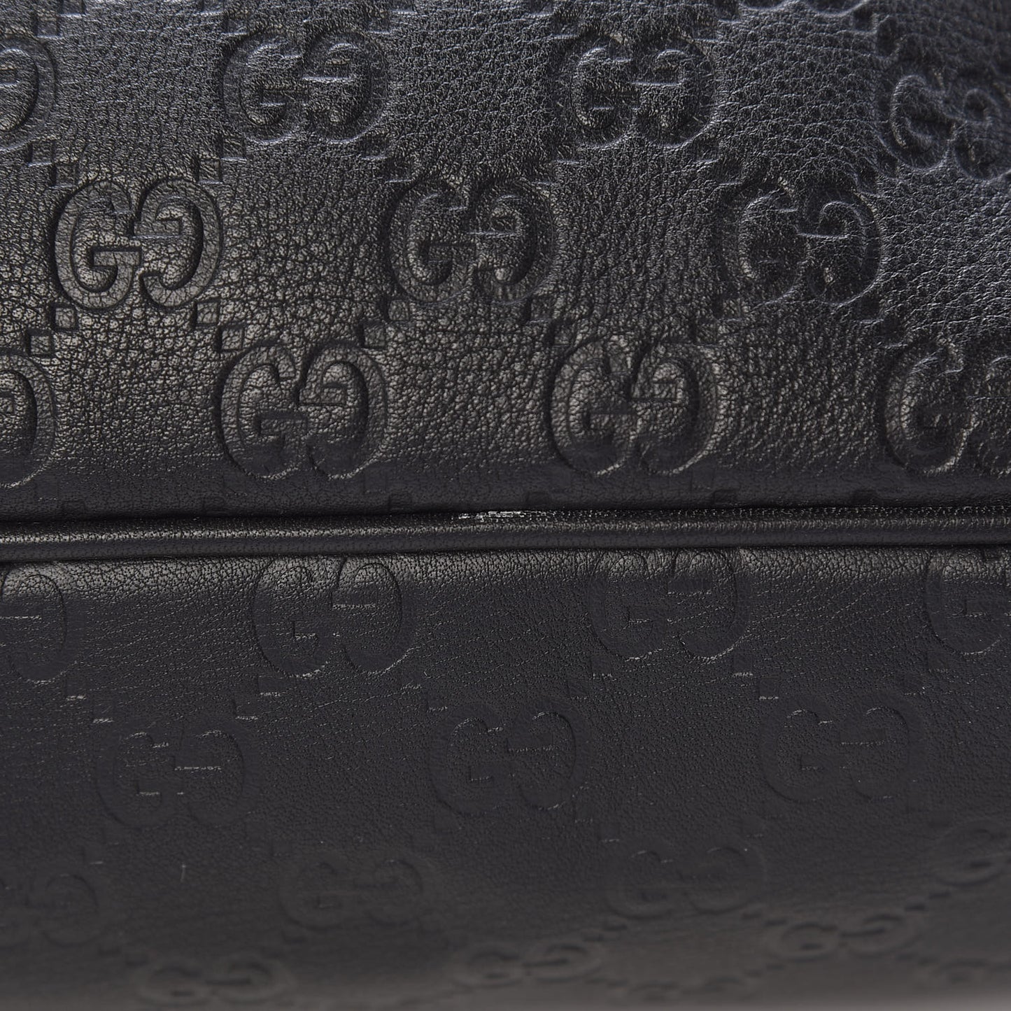 Guccissima Large Bamboo D-Ring Hobo Black