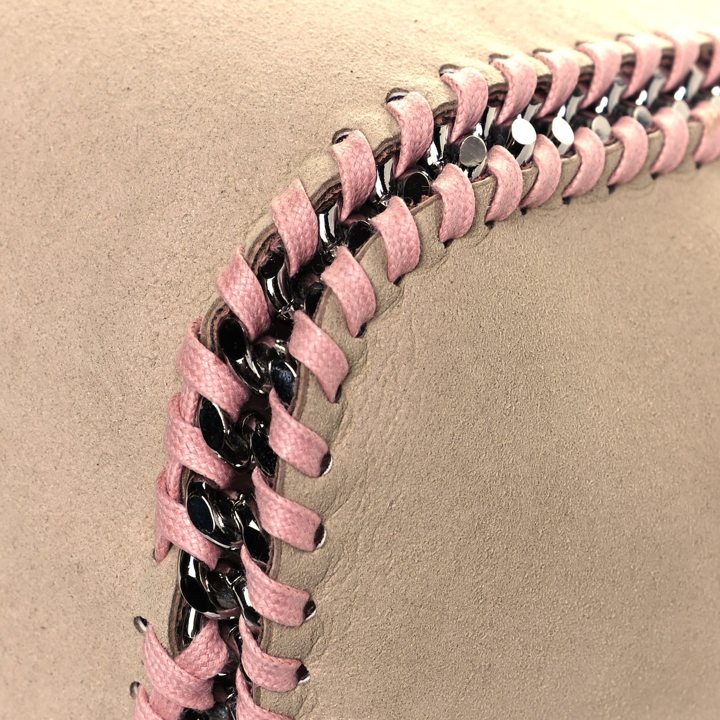 Shaggy Deer Falabella Reversible Mini Fold Over Tote Pink