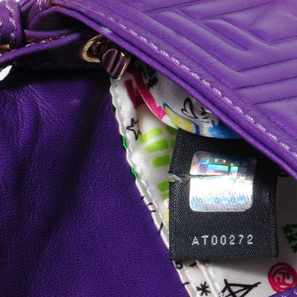 Fendi Nappa Logo Embossed Mini Baguette Purple 8 of 9
