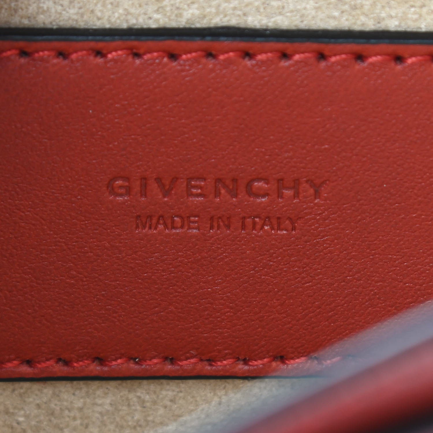 Givenchy Goatskin Quilted GV3 Mini Pocket Convertible Bag Vermillon 6 of 8
