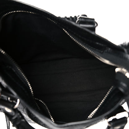 Balenciaga Agneau Classic Silver Hardware Mini City Black 5 of 9