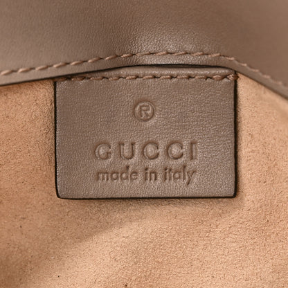 Gucci Calfskin Matelasse Super Mini GG Marmont Shoulder Bag Porcelain Rose 6 of 10