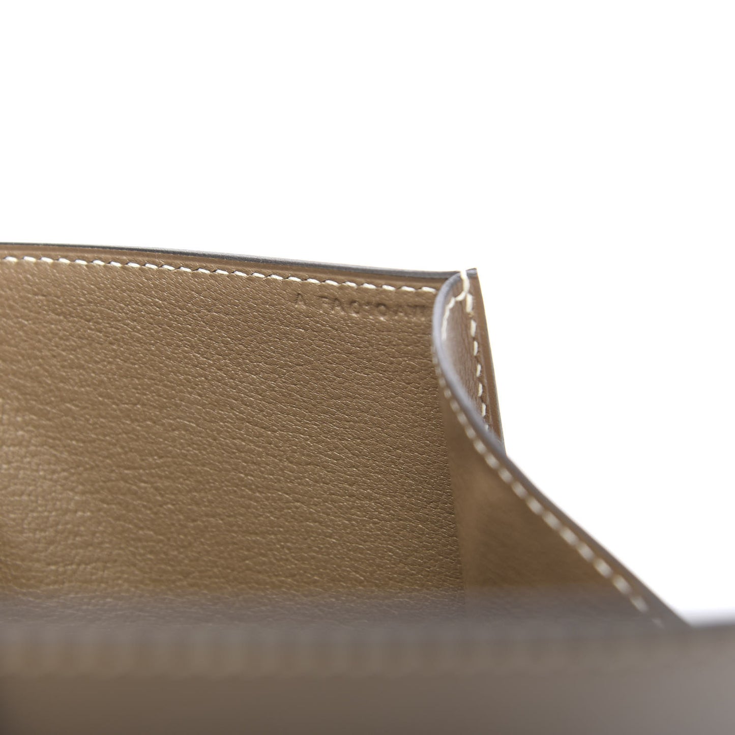 Tadelakt Medor 23 Clutch Etoupe