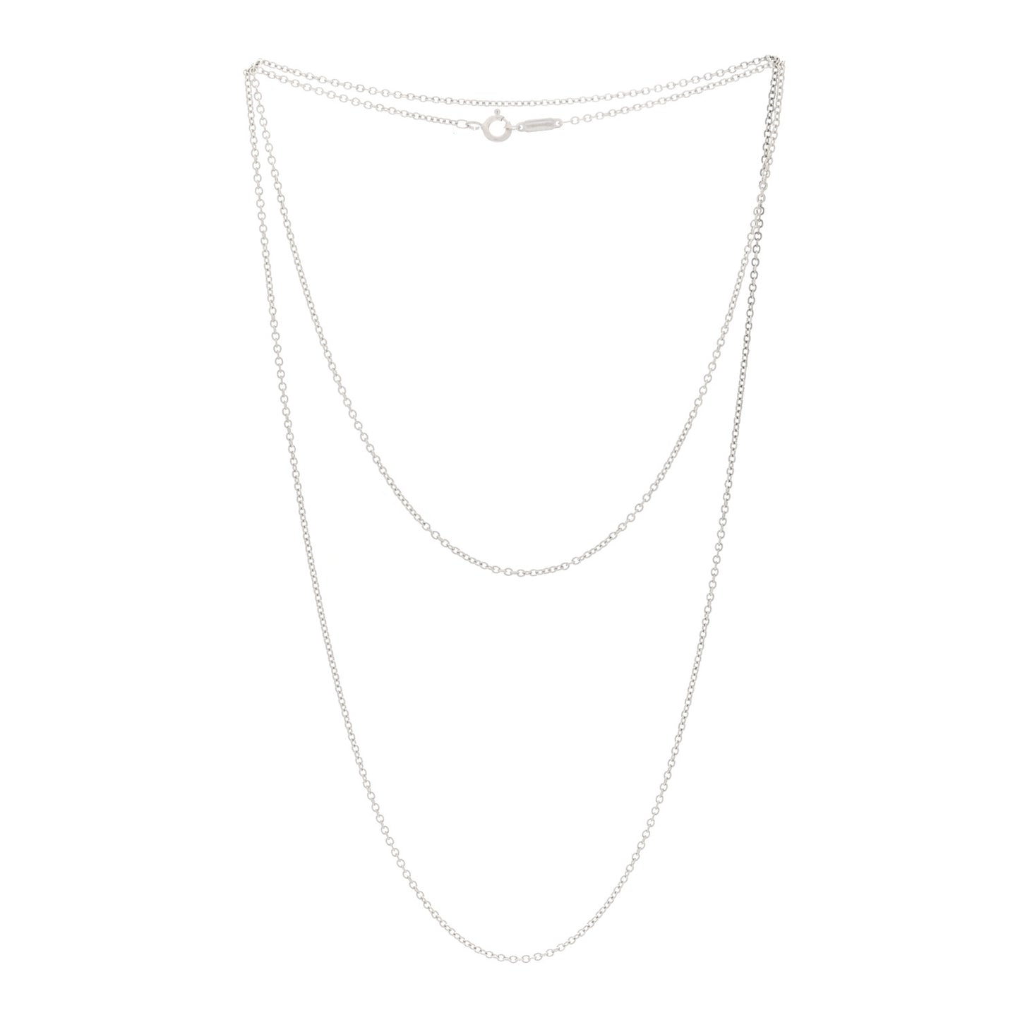 Sterling Silver Chain Necklace 31"