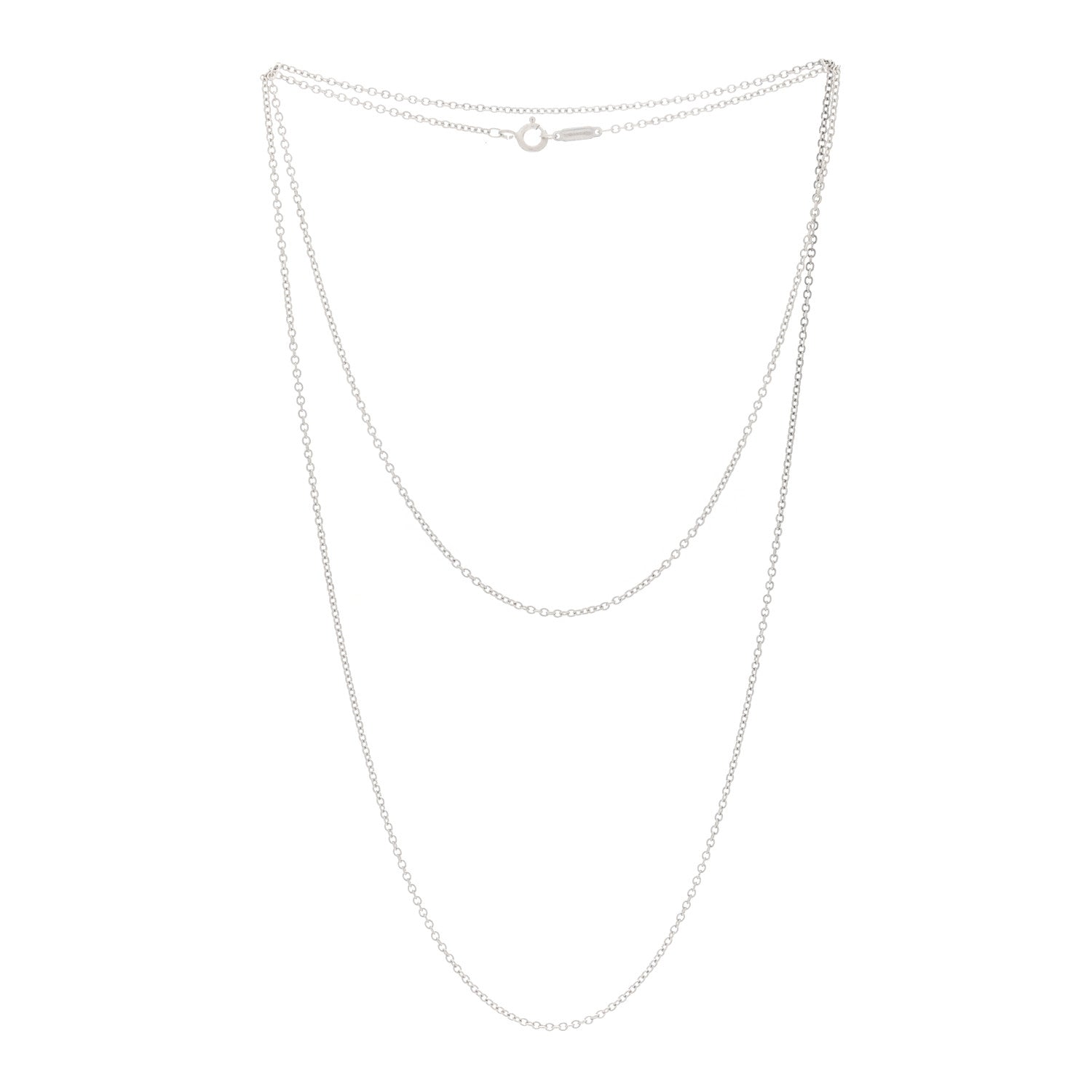 Tiffany Sterling Silver Chain Necklace 31" 3 of 5