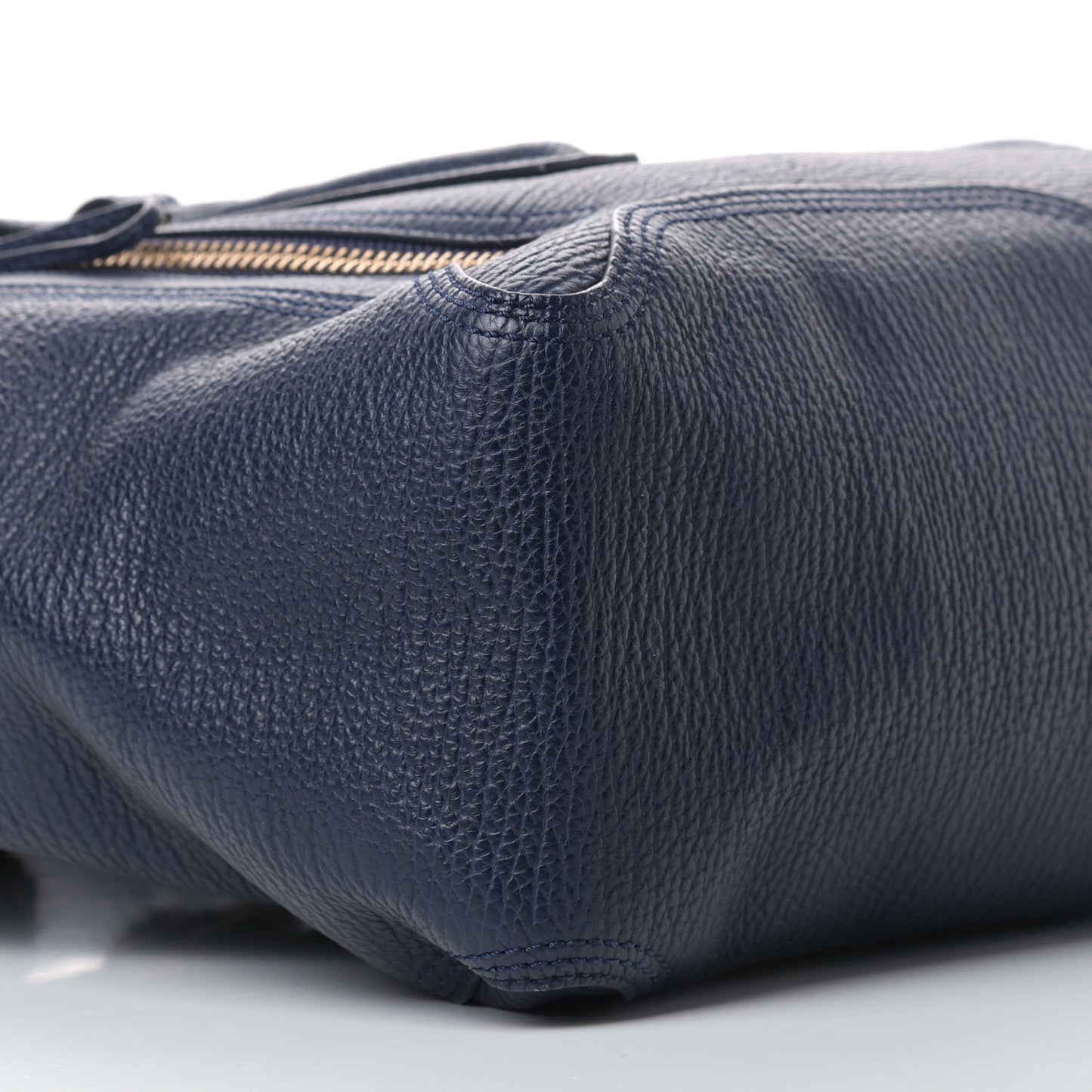 Textured Calfskin Large Pashli Satchel Navy