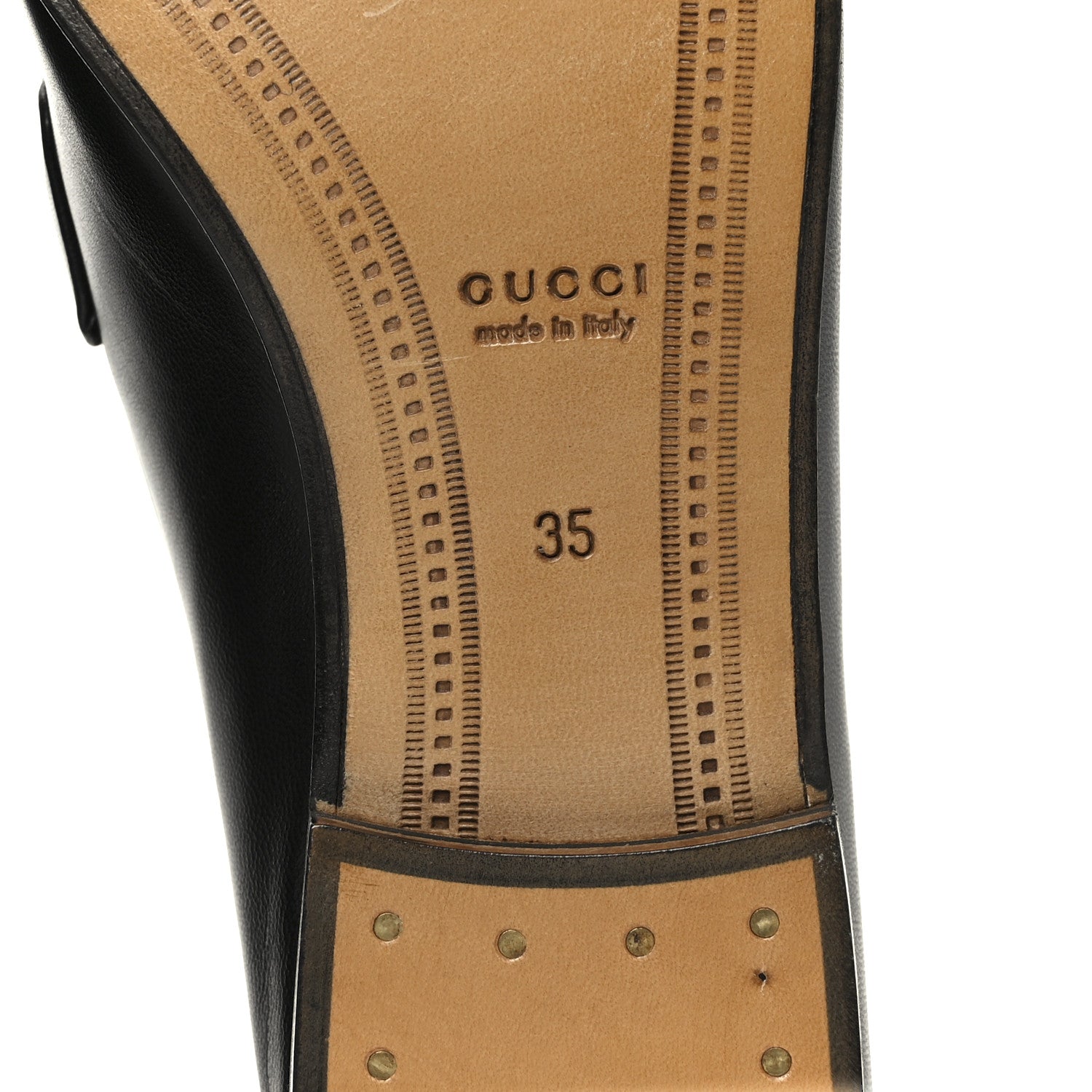 Gucci Malaga Kid Web Womens Horsebit Loafers 35 Black 8 of 10