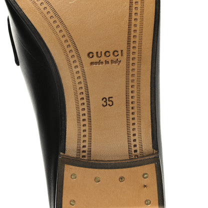 Gucci Malaga Kid Web Womens Horsebit Loafers 35 Black 8 of 10