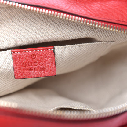 Gucci Pebbled Calfskin Small Soho Disco Bag Tabasco Red 6 of 9