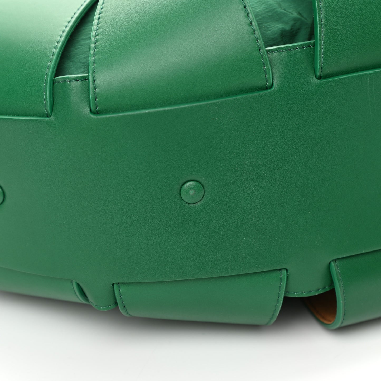 French Calfskin Shell Bag Racing Green