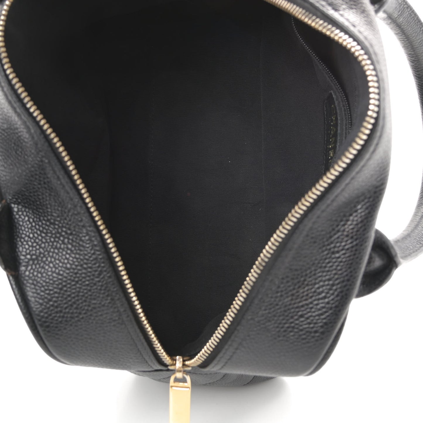 Caviar Quilted Small Bowler Black
