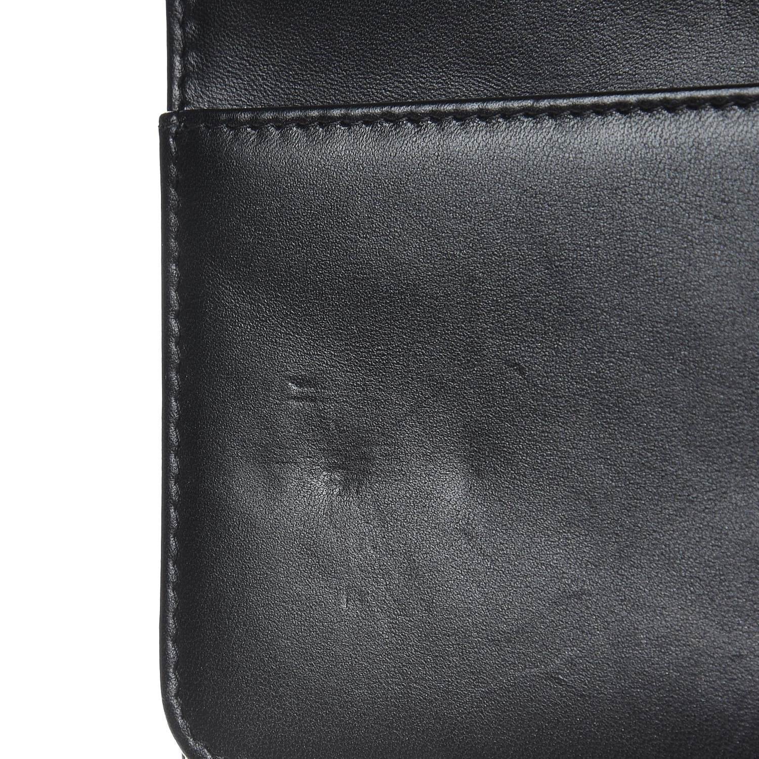 Chanel Lambskin Quilted Pearl Wallet On Chain WOC Black 10 of 12