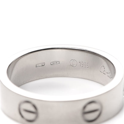 Cartier 18K White Gold 6mm LOVE Ring 59 8.75 4 of 5