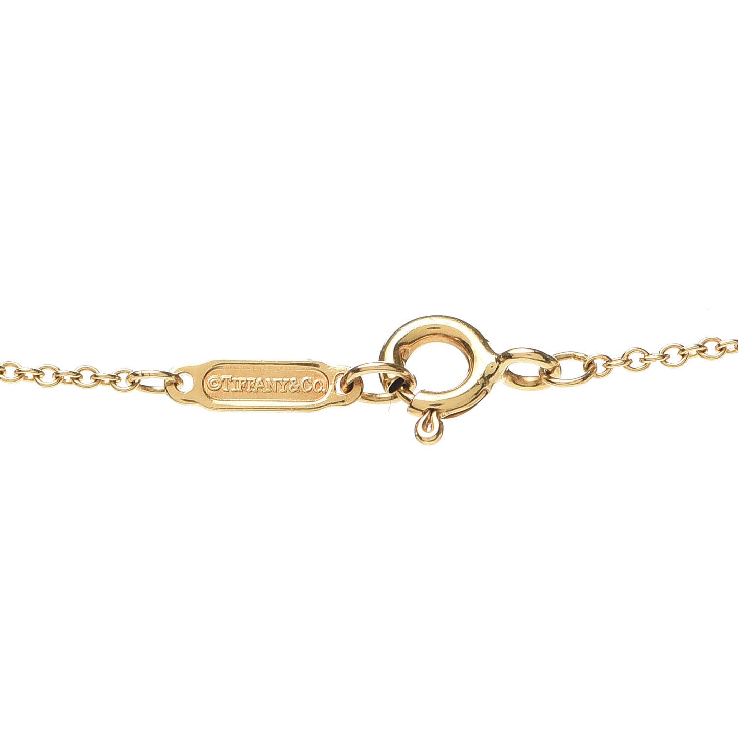 18K Yellow Gold Diamond Small Heart Pendant Necklace