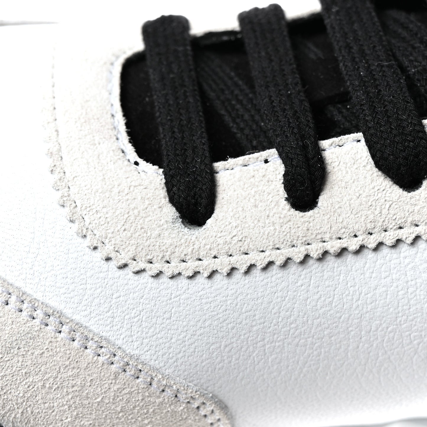 Goatskin Suede Bouncing Sneakers 37.5 White Black