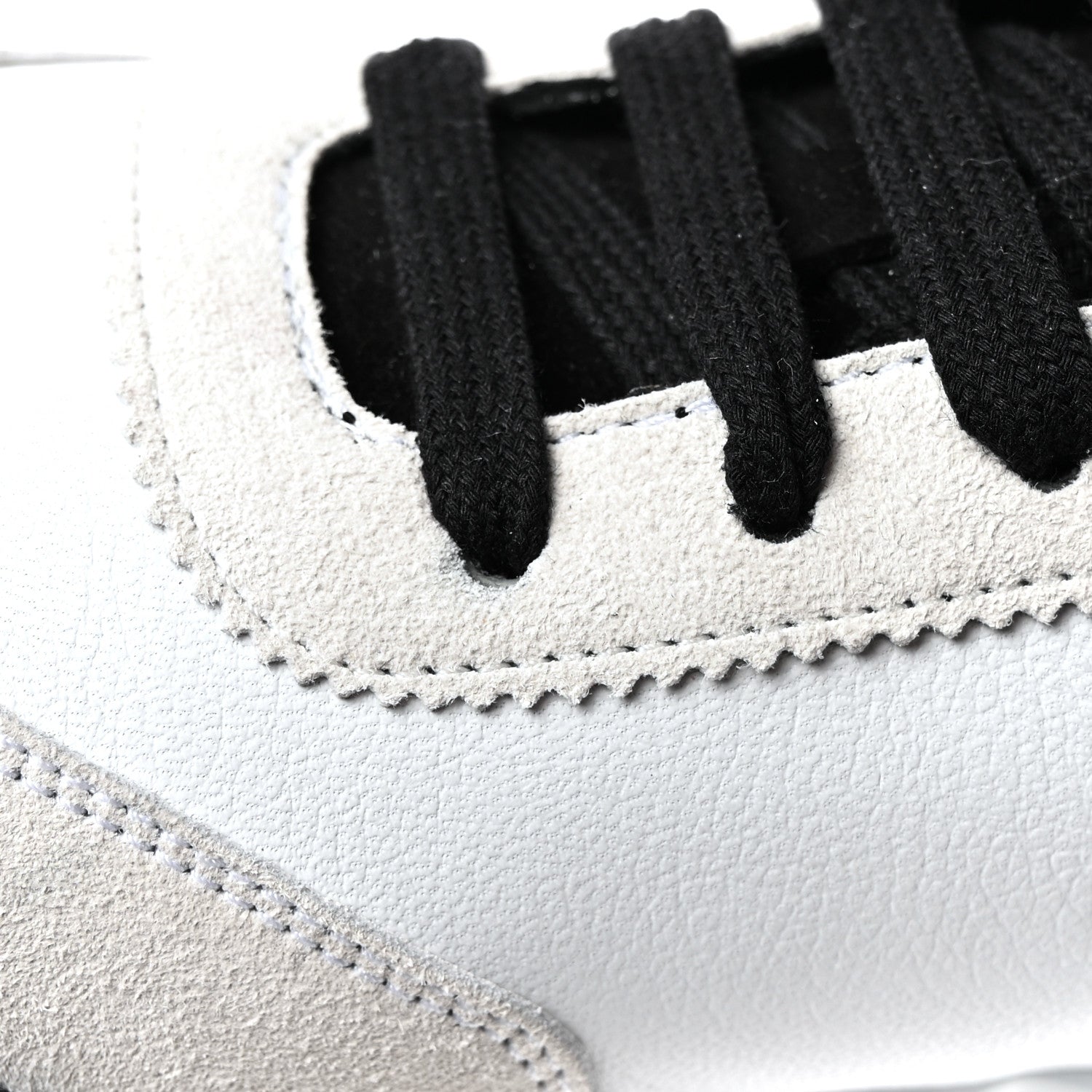 Hermes Goatskin Suede Bouncing Sneakers 37.5 White Black 9 of 10