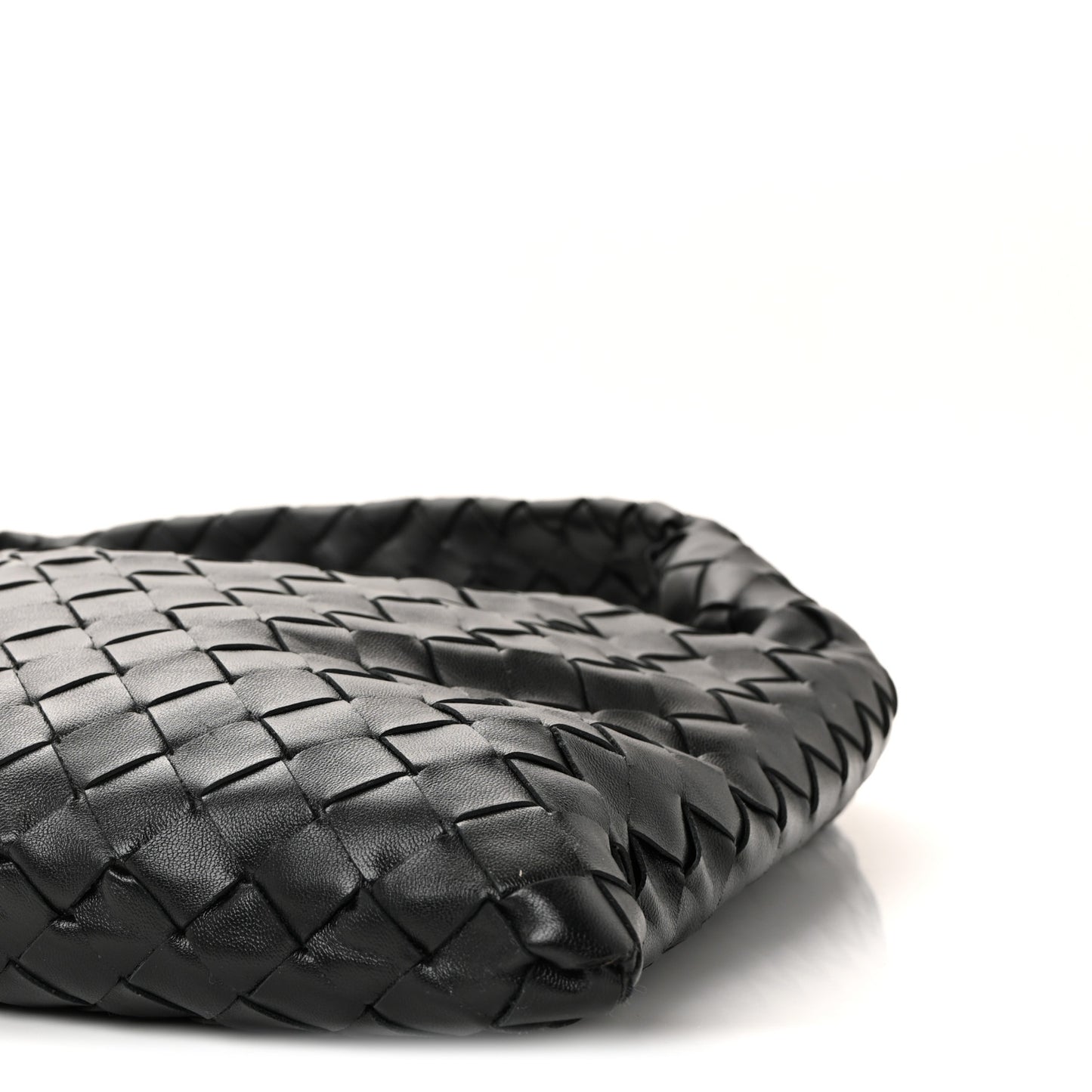 Calfskin Intrecciato Small Hop Black
