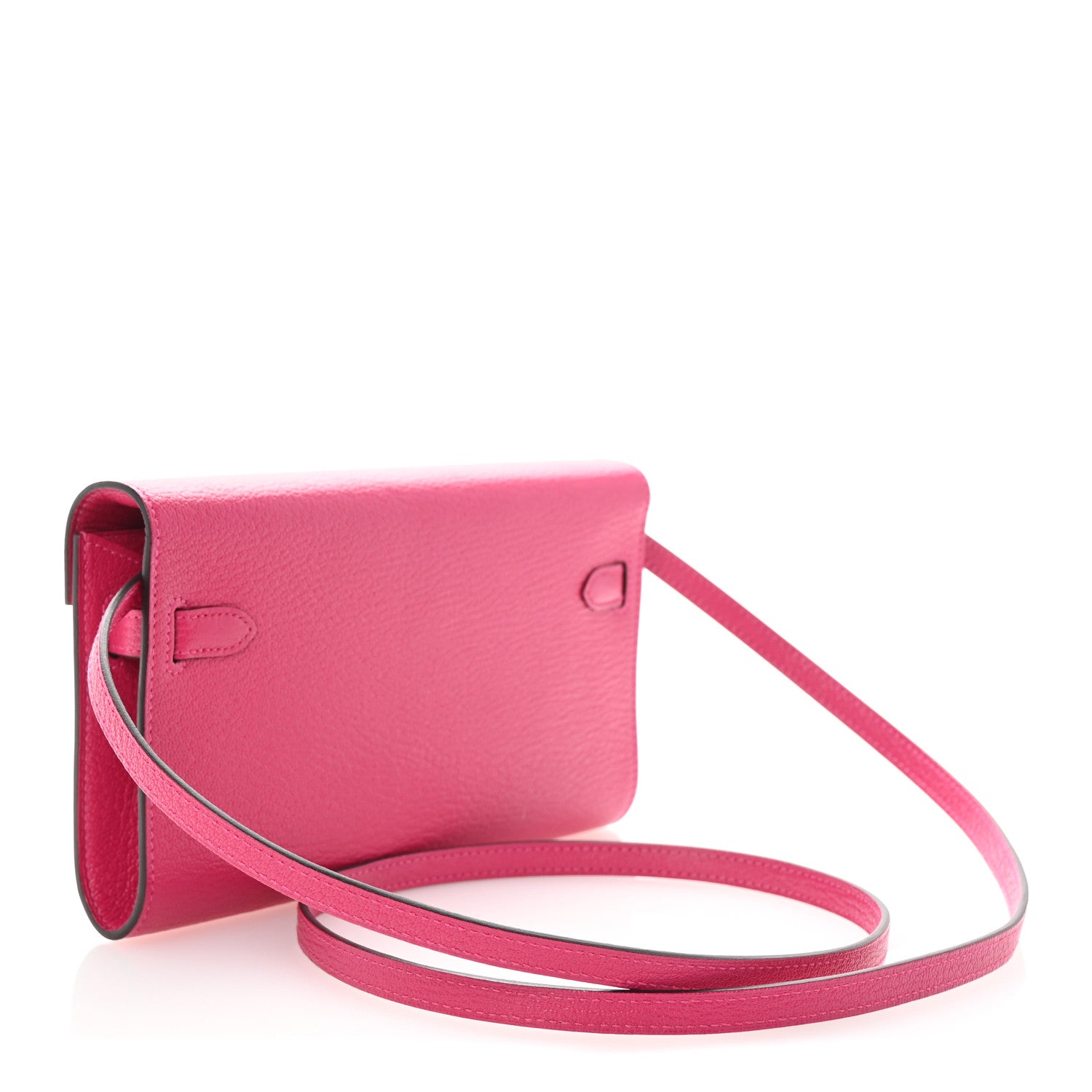 Hermes Chevre Mysore Kelly Wallet To Go Rose Mexico 2 of 8