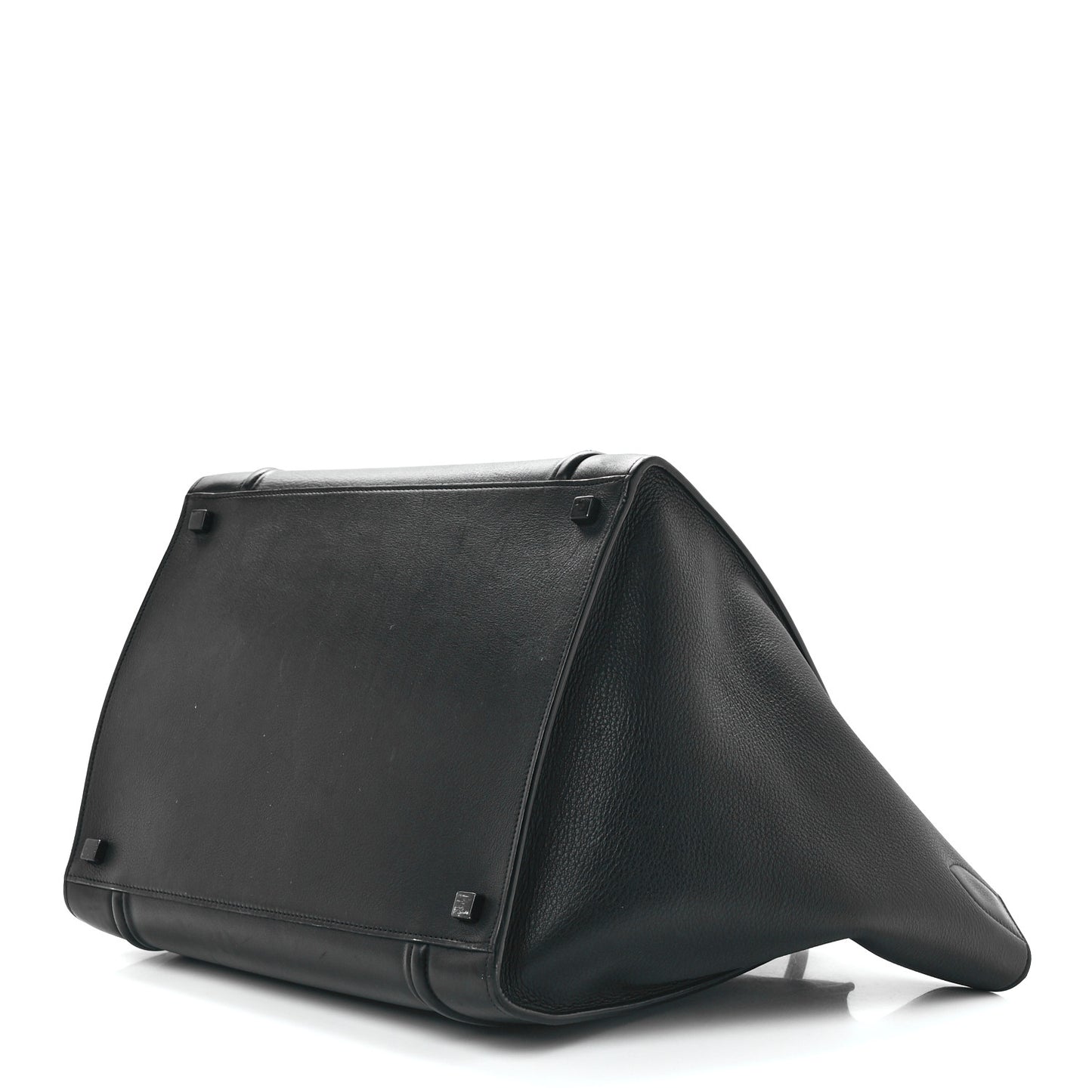 Grained Calfskin Medium Phantom Luggage Black