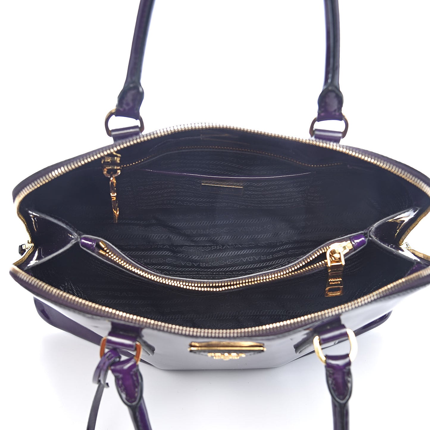 Spazzolato Medium Promenade Tote Viola Fume