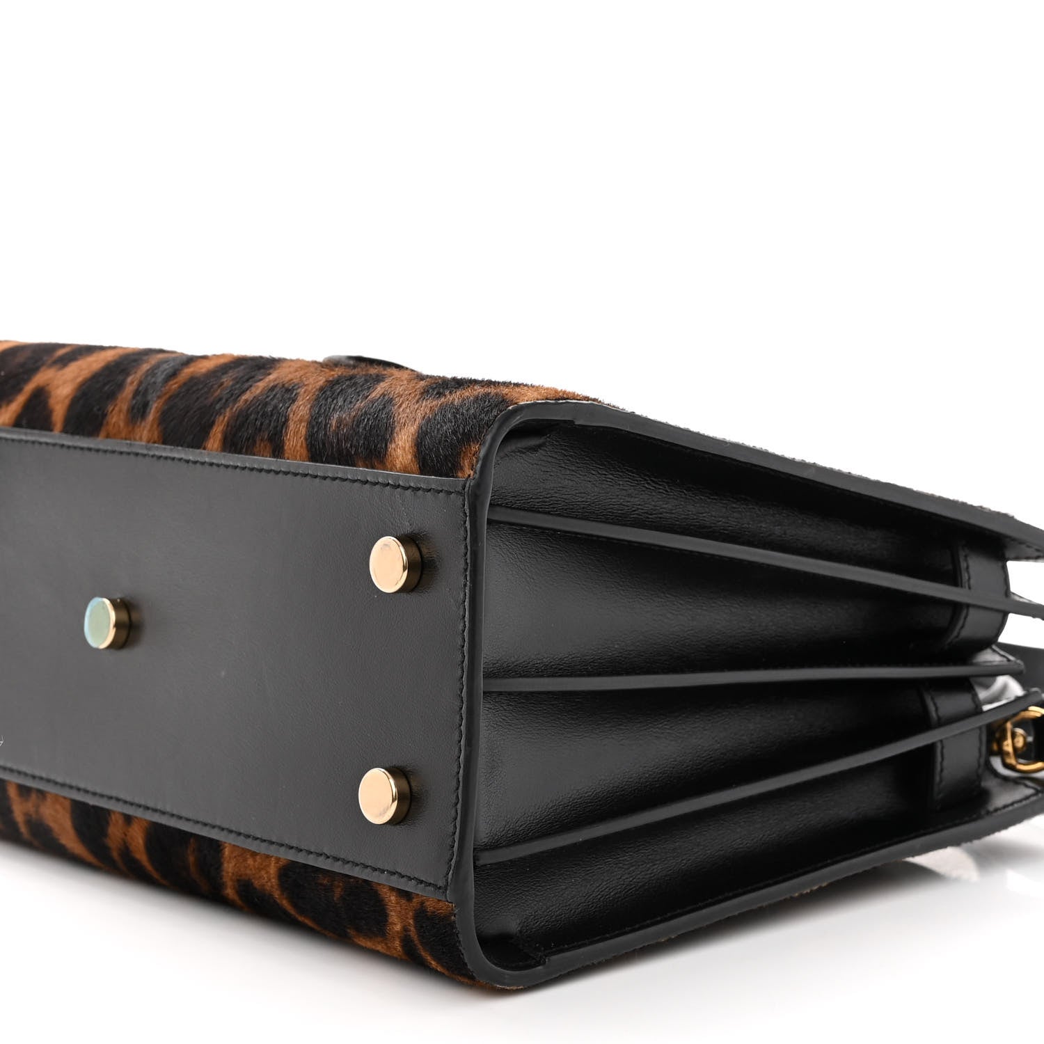 Saint Laurent Pony Effect Calfskin Leopard Print Baby Supple Sac De Jour 9 of 9