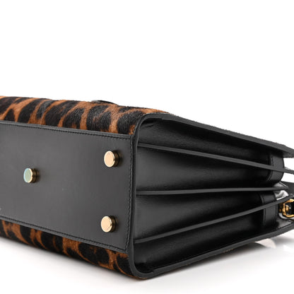 Saint Laurent Pony Effect Calfskin Leopard Print Baby Supple Sac De Jour 9 of 9