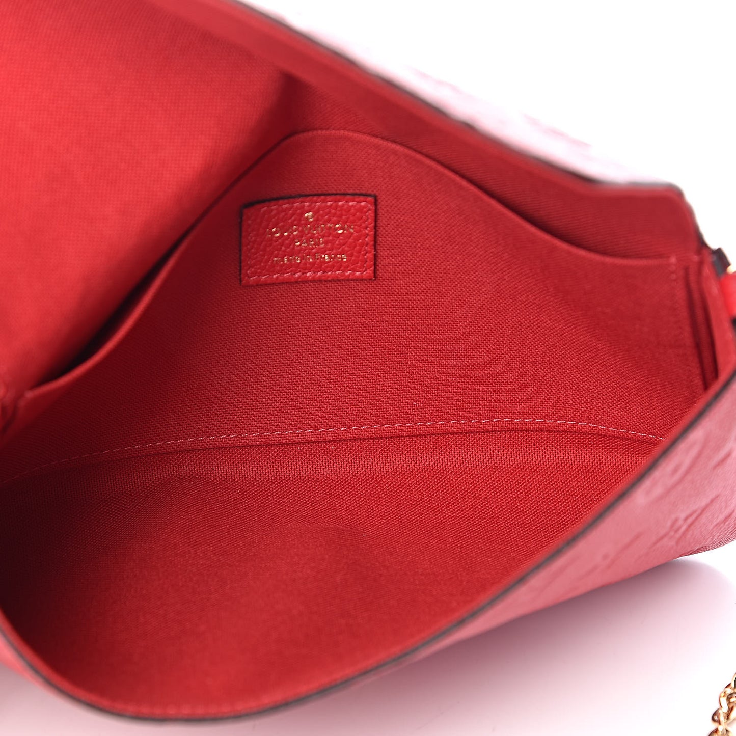 Empreinte Pochette Felicie Chain Wallet Cherry