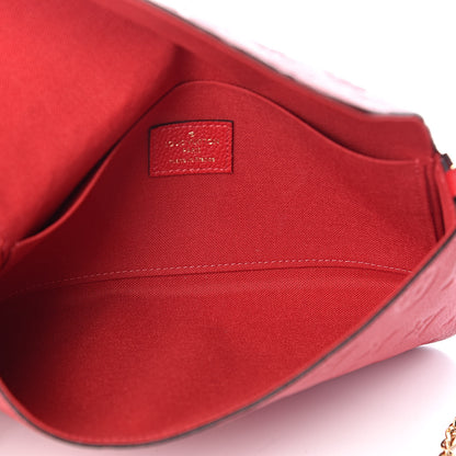 Louis Vuitton Empreinte Pochette Felicie Chain Wallet Cherry 6 of 11