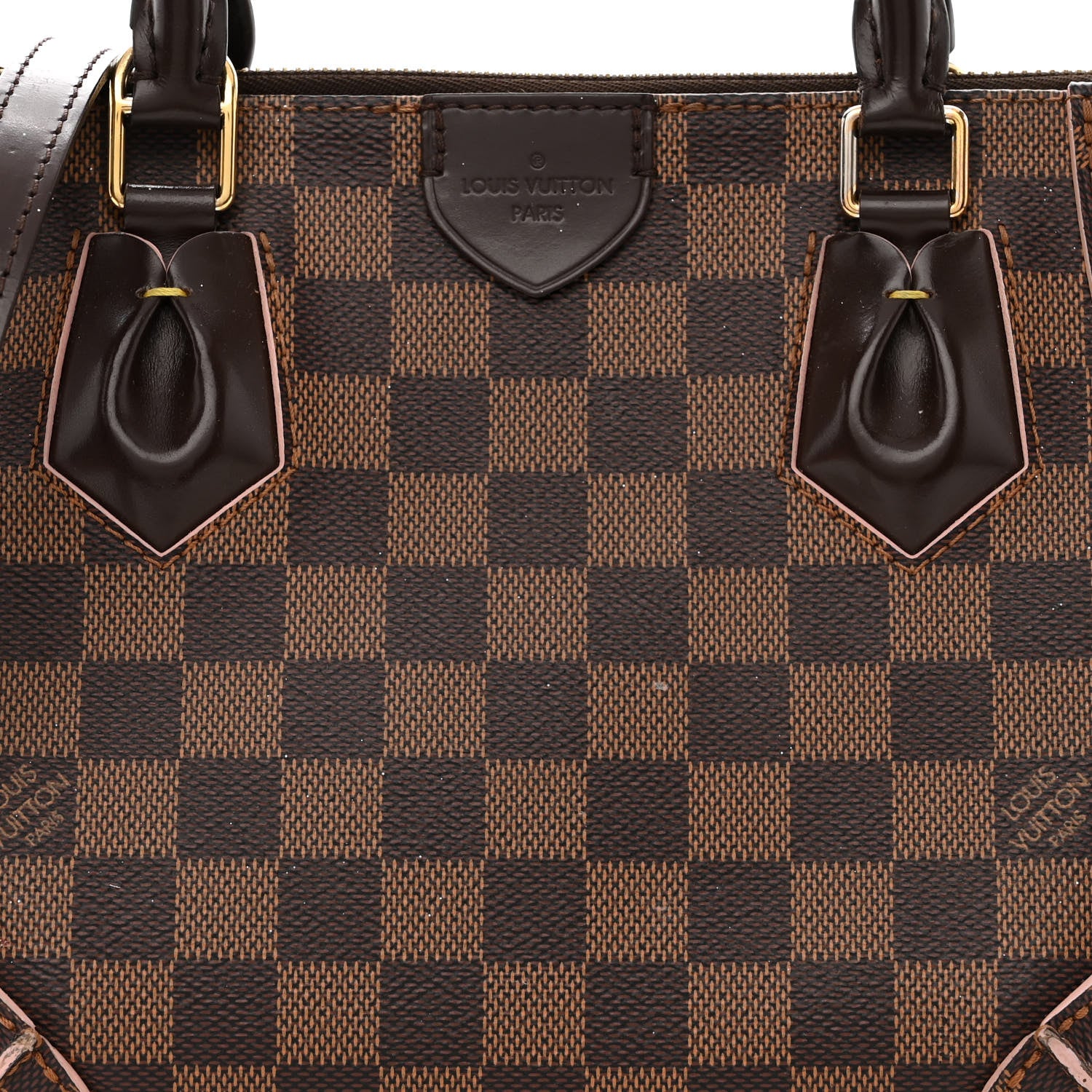 Louis Vuitton Damier Ebene Caissa Tote PM Rose Ballerine 12 of 16