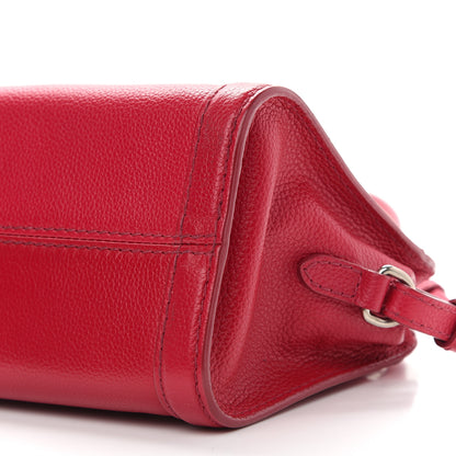 Alexander McQueen Calfskin Mini Skull Padlock Zip Around Tote Red 9 of 10