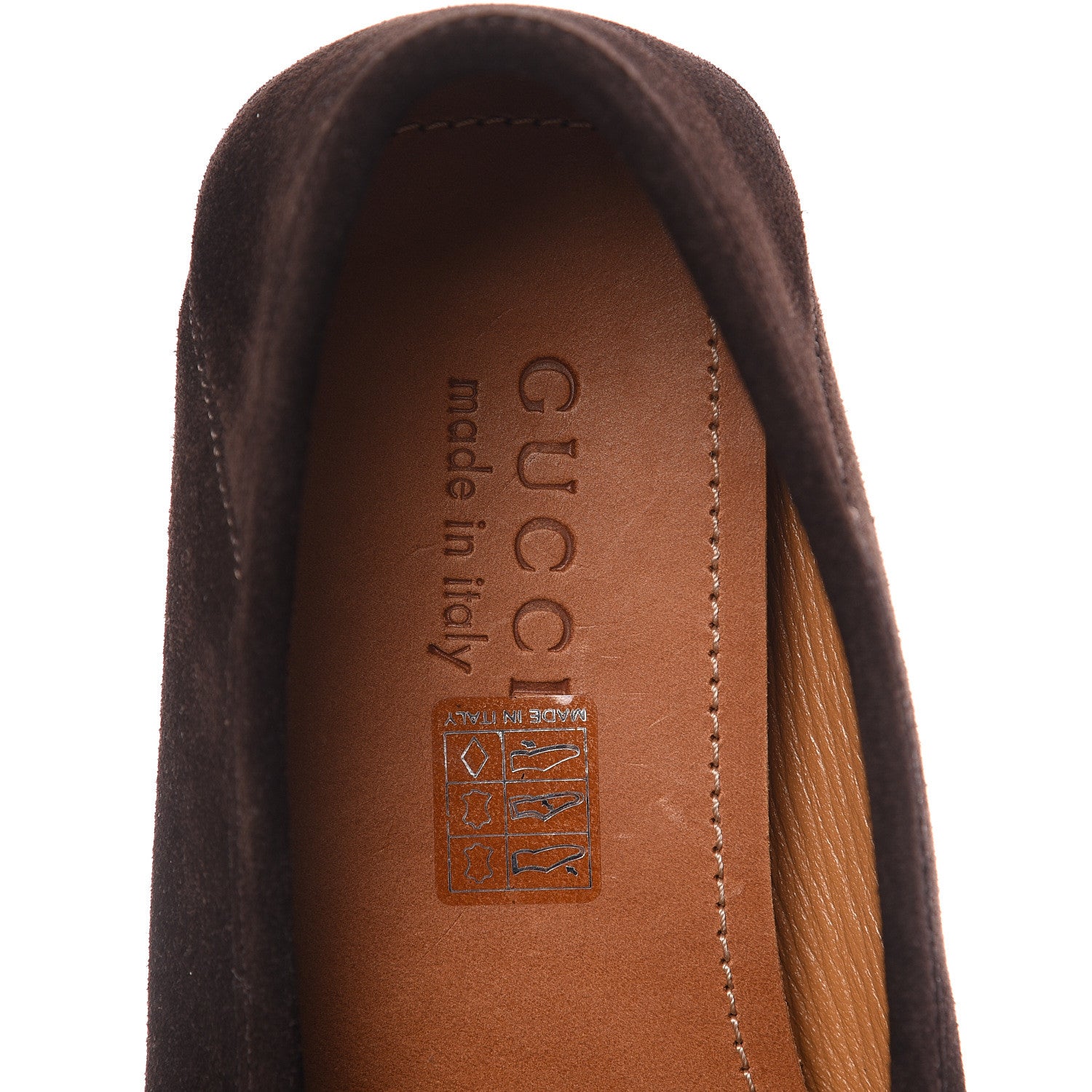 Gucci Suede Mens Driver Queen Loafers 6.5 Cocoa 6 of 11