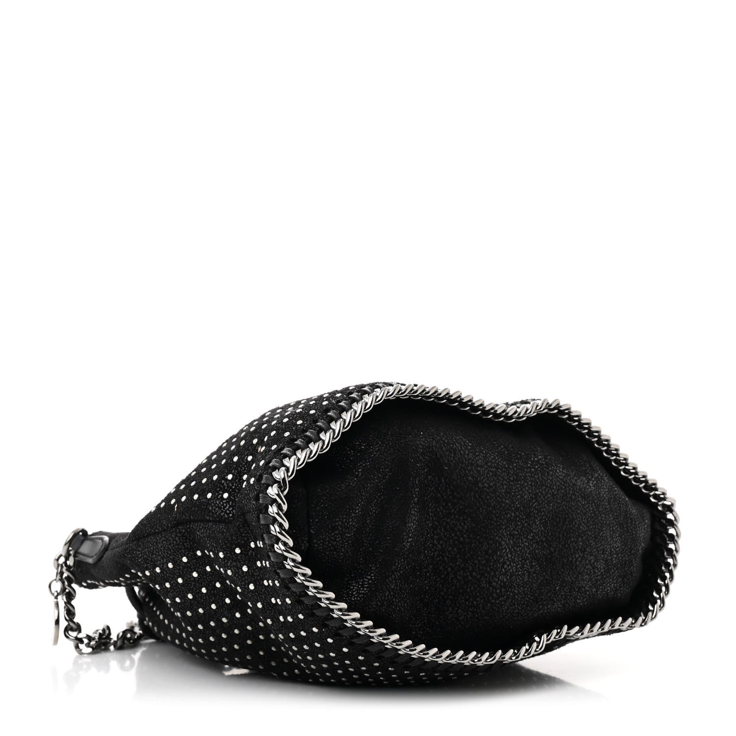 Stella McCartney Shaggy Deer Small Falabella Studded Bucket Bag Black 4 of 10
