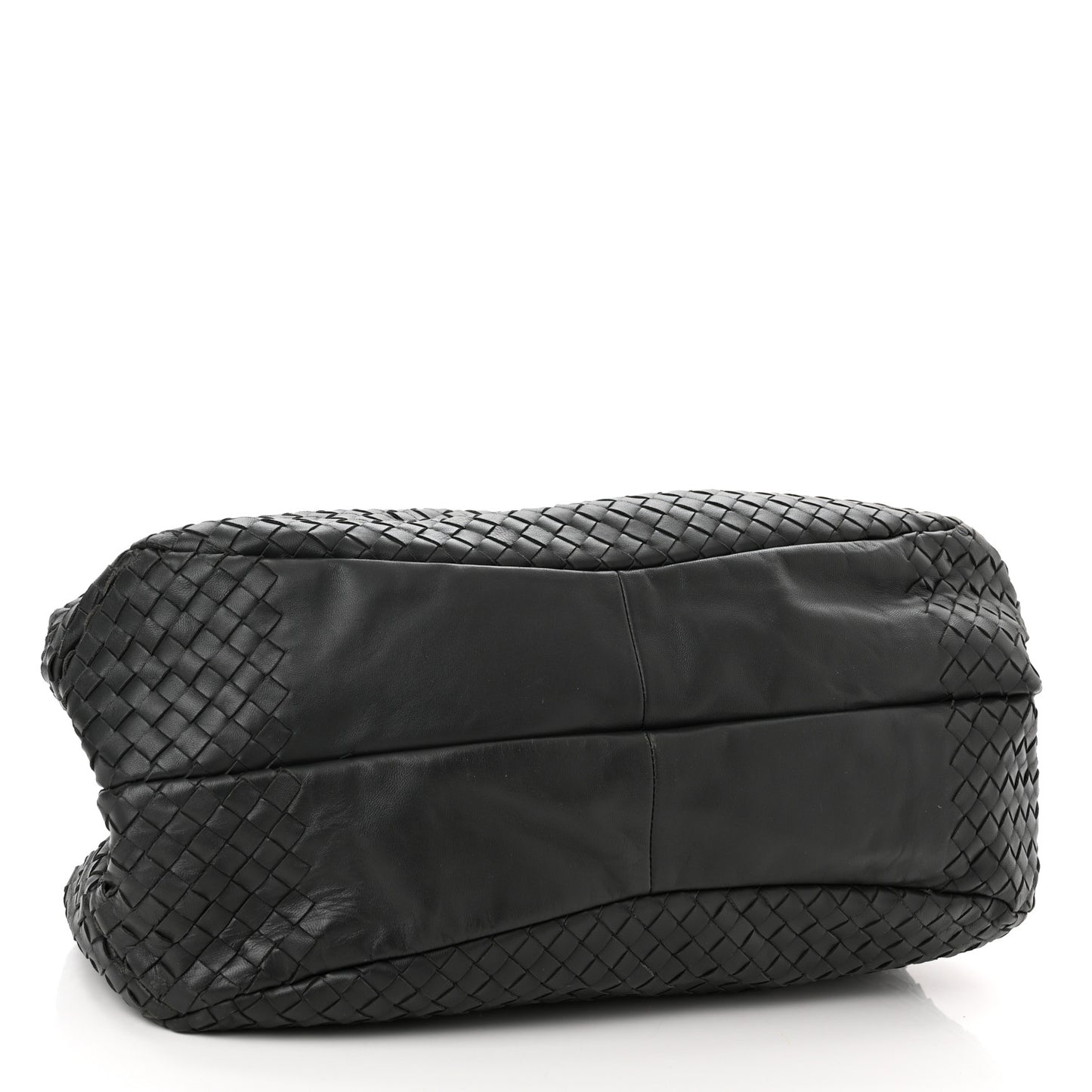 Nappa Intrecciato Medium Campana Hobo Black