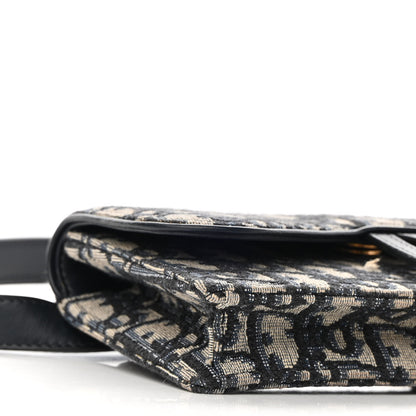 Christian Dior Oblique Saddle Belt Bag Blue 7 of 10