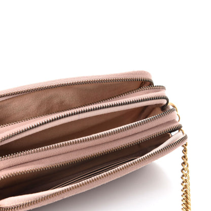Gucci Calfskin Matelasse Mini GG Marmont Chain Crossbody Bag Porcelain Rose 5 of 11