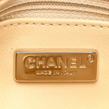 Chanel Shaded Sequin Mini Flap Light Green White Ecru 6 of 10