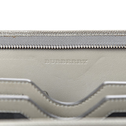 Burberry Grainy Calfskin Zip Around Organizer Grey 5 of 17