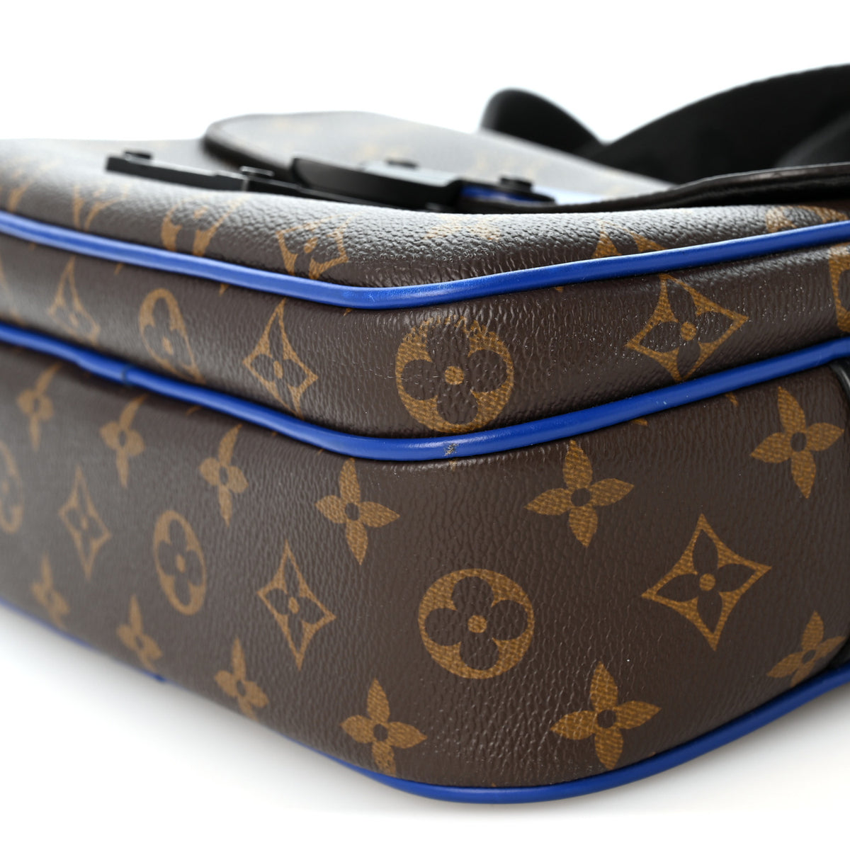 Louis Vuitton Monogram Macassar S Lock Messenger Blue 9 of 10
