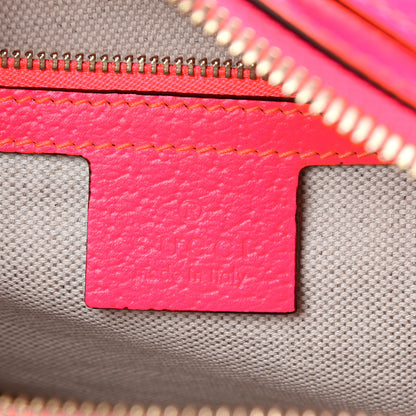 Gucci Canvas Flora Floral Shoulder Bag White Fuchsia Fluo 5 of 11