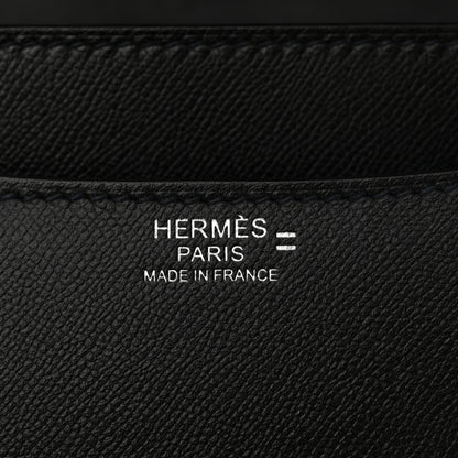 Hermes Madame Calfskin Lizard Constance 24 Black Ombre 6 of 11