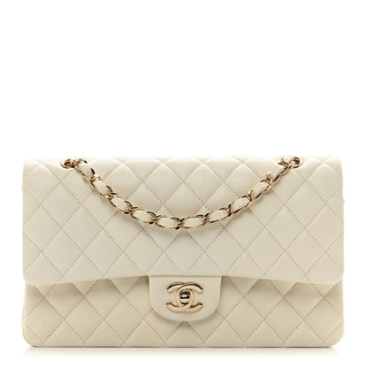 Chanel Caviar Quilted Medium Double Flap White 1 of 10