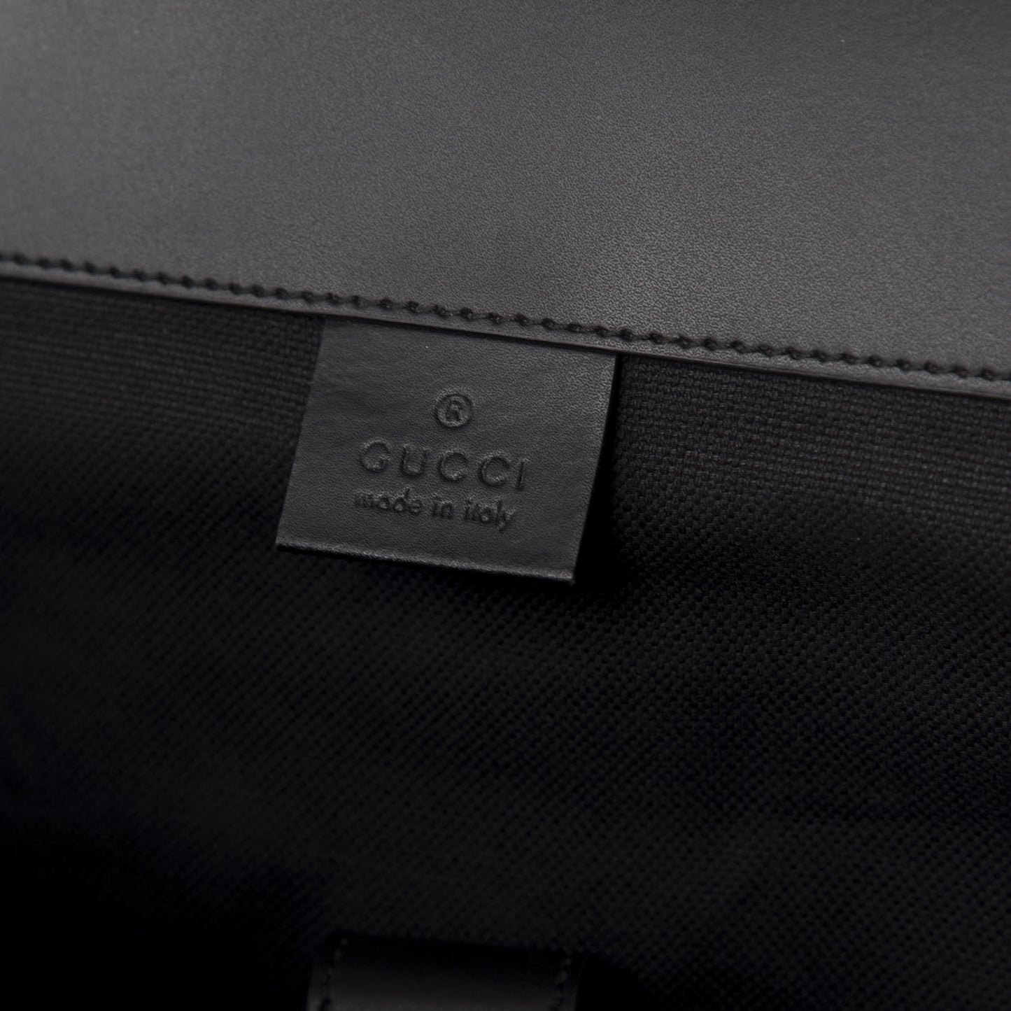 Soft GG Supreme Monogram Appia Calfskin Web Double Buckle Backpack Black