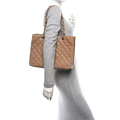 Chanel Caviar Quilted Grand Shopping Tote GST Beige Clair 2 of 12