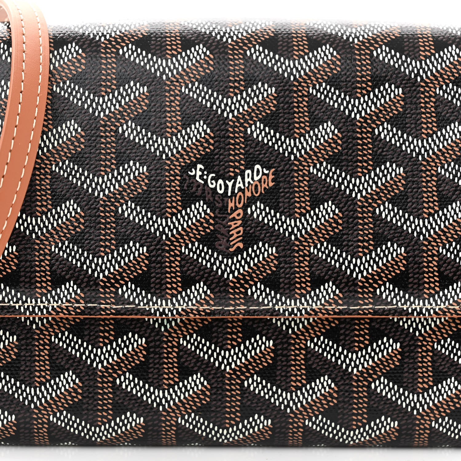 Goyard Goyardine Varenne Continental Wallet Black Gold 6 of 8
