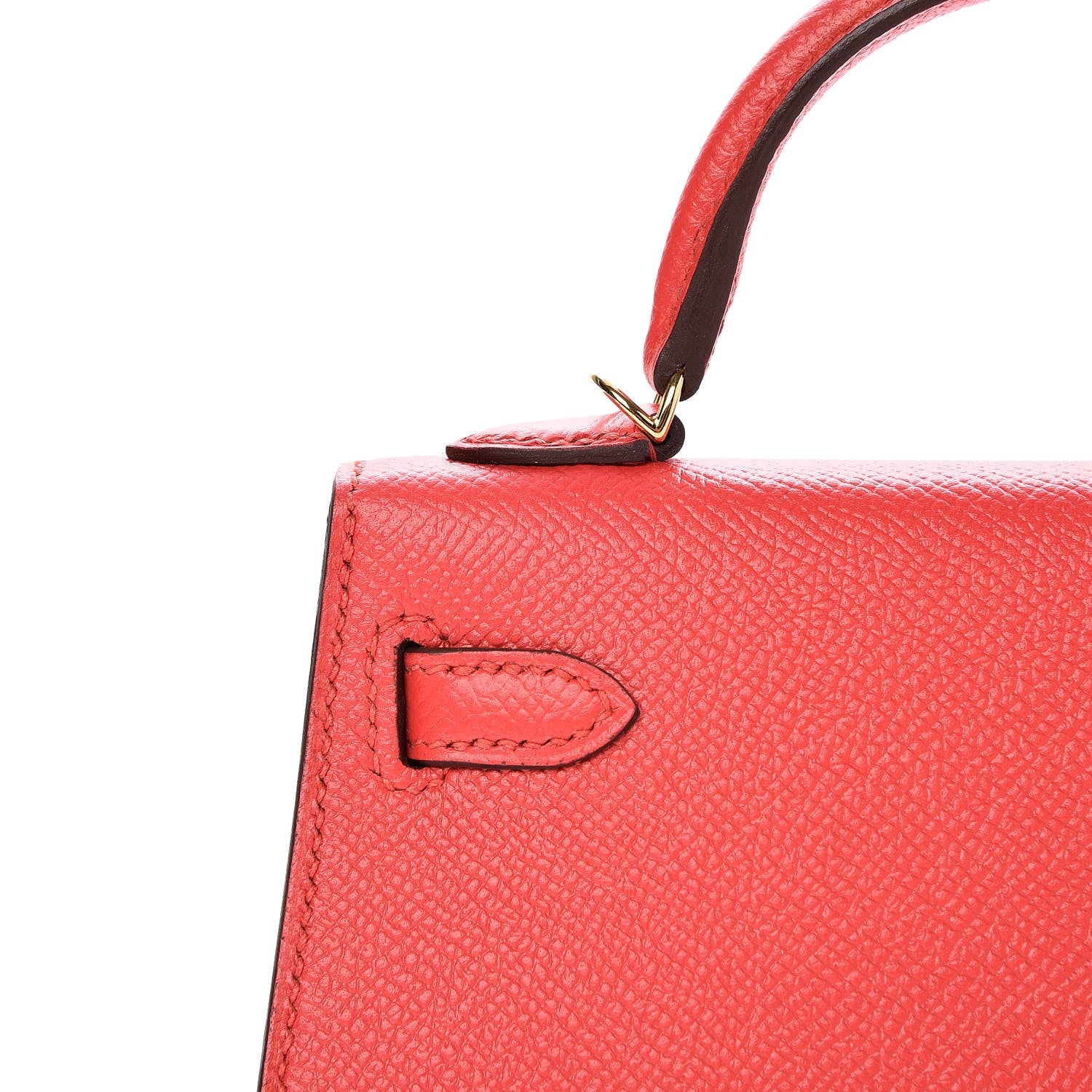 Hermes Epsom Mini Kelly Sellier 20 Rouge Tomate 12 of 29