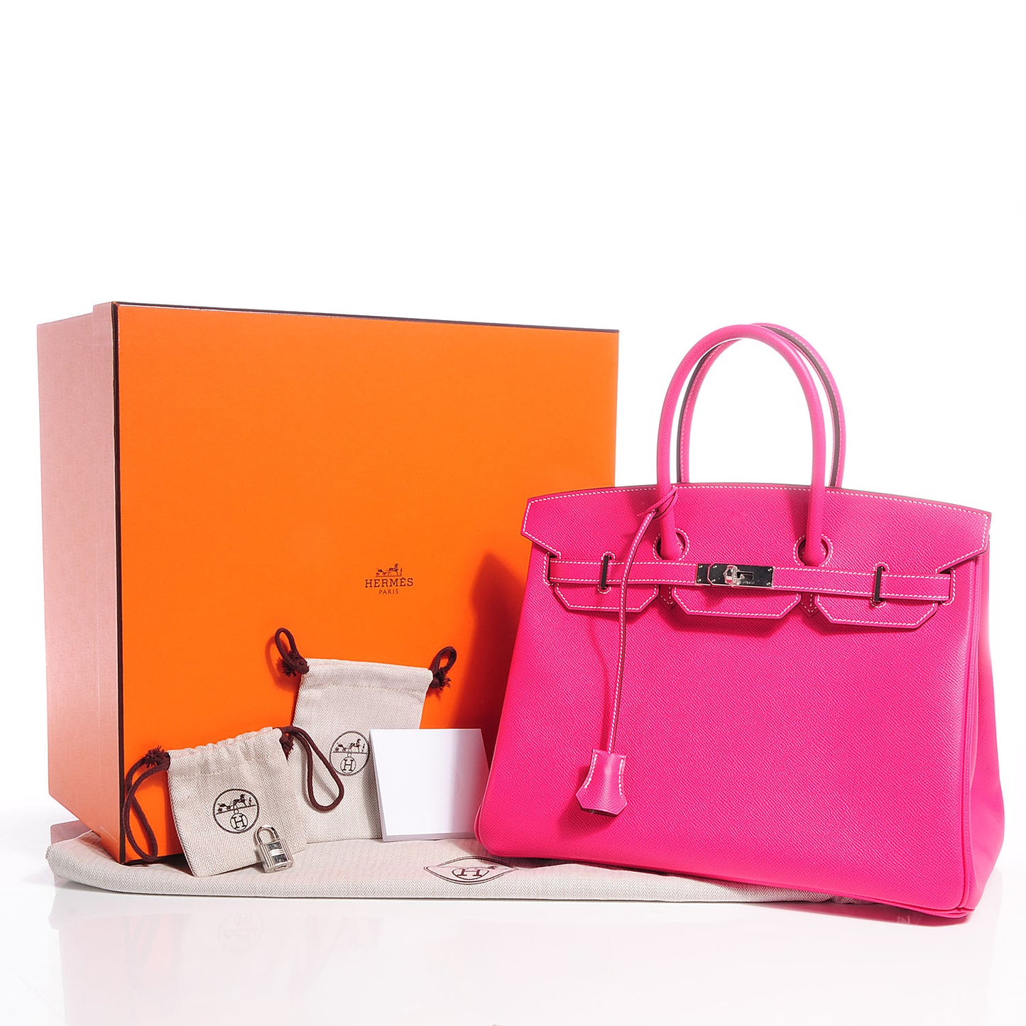 Epsom Candy Birkin 35 Rose Tyrien and Rubis