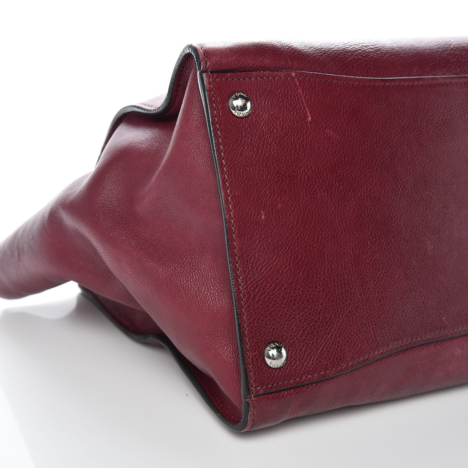 Prada Glace Calfskin Twin Pocket Tote Fuxia 5 of 22