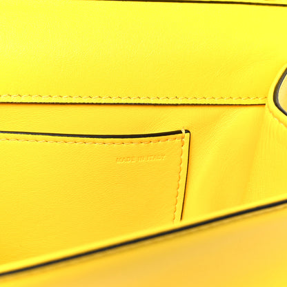 Valentino Garavani Calfskin Vlogo Loco Shoulder Bag Bright Lemon 7 of 10