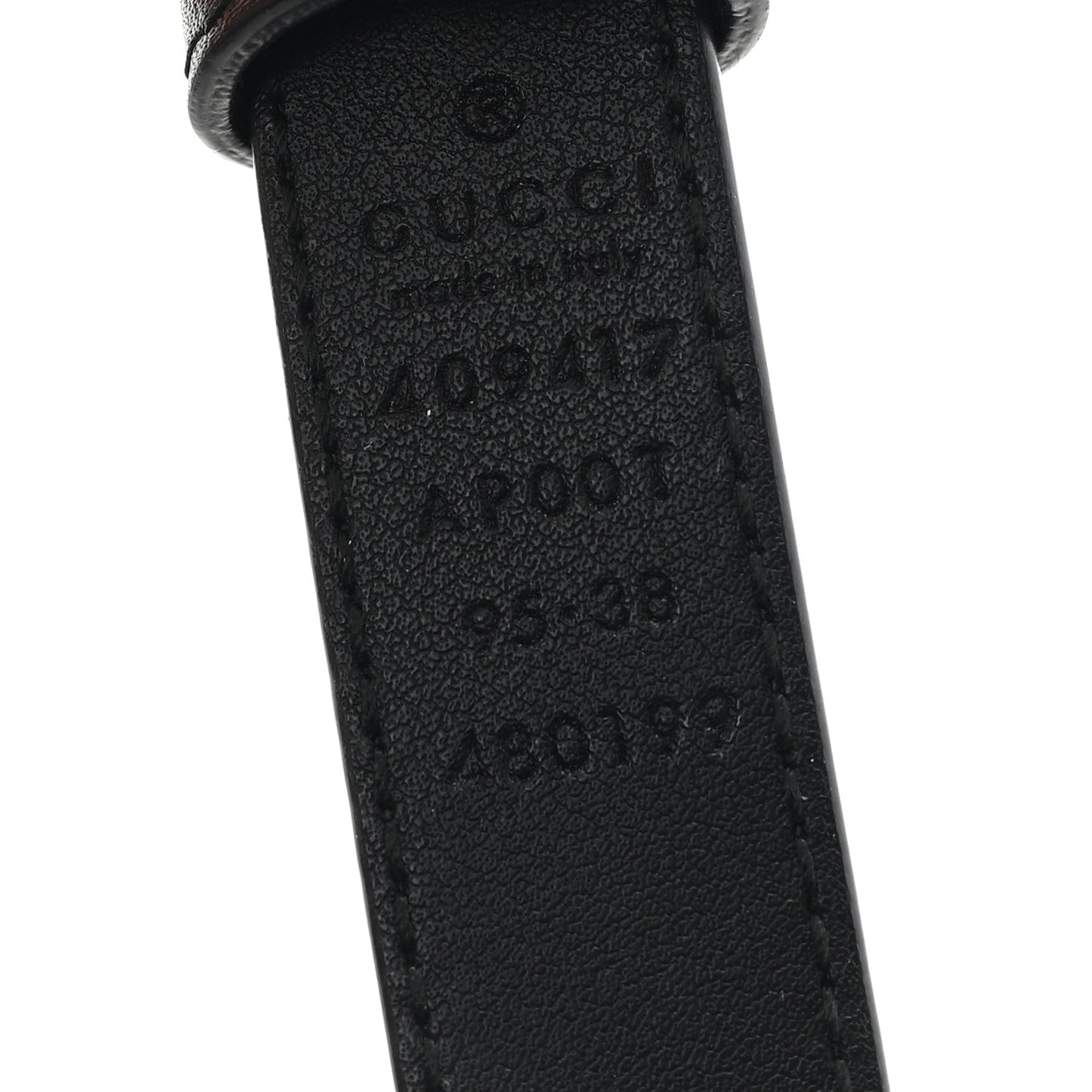 Calfskin Double G 20mm Belt 95 38 Black